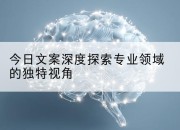 今日文案深度探索专业领域的独特视角