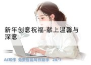 新年创意祝福-献上温馨与深意