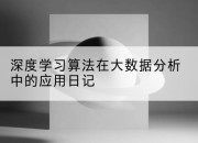 深度学习算法在大数据分析中的应用日记