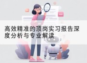 高效精准的顶岗实习报告深度分析与专业解读