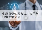 生成日记练习方法、应用与日常生活记录