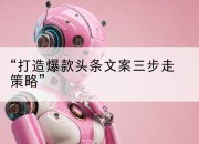 “打造爆款头条文案三步走策略”