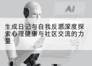 生成日记与自我反思深度探索心理健康与社区交流的力量
