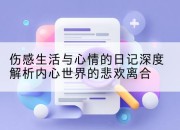 伤感生活与心情的日记深度解析内心世界的悲欢离合
