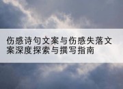 伤感诗句文案与伤感失落文案深度探索与撰写指南