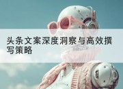 头条文案深度洞察与高效撰写策略