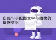 伤感句子配图文字与图像的情感交织