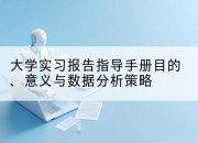 大学实习报告指导手册目的、意义与数据分析策略