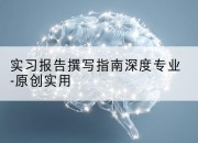 实习报告撰写指南深度专业-原创实用