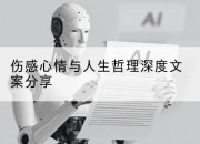伤感心情与人生哲理深度文案分享