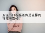 圣诞节日祝福语传递温馨的祝福与喜悦