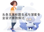 头条文案标题生成与深度专业设计原则探讨