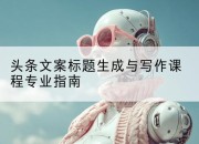 头条文案标题生成与写作课程专业指南