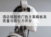 酒店短视频广告文案模板高质量与吸引力并存