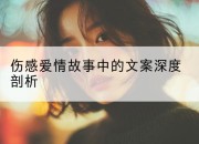 伤感爱情故事中的文案深度剖析