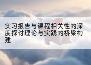 实习报告与课程相关性的深度探讨理论与实践的桥梁构建