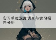 实习单位深度调查与实习报告分析
