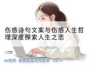 伤感诗句文案与伤感人生哲理深度探索人生之悲