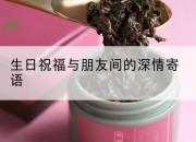 生日祝福与朋友间的深情寄语