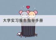 大学实习报告指导手册