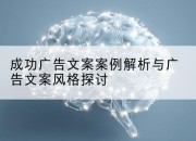 成功广告文案案例解析与广告文案风格探讨