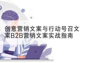 创意营销文案与行动号召文案B2B营销文案实战指南