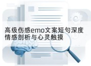 高级伤感emo文案短句深度情感剖析与心灵触摸