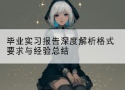 毕业实习报告深度解析格式要求与经验总结