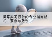 撰写实习报告的专业指南格式、要点与致谢