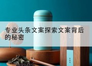 专业头条文案探索文案背后的秘密