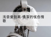 浅尝爱别离-情深的忧伤情歌