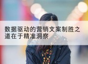 数据驱动的营销文案制胜之道在于精准洞察