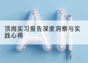 顶岗实习报告深度洞察与实践心得