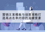 营销文案模板与创意策略打造高点击率内容的关键要素