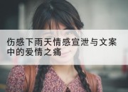 伤感下雨天情感宣泄与文案中的爱情之痛