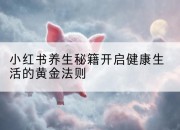 小红书养生秘籍开启健康生活的黄金法则