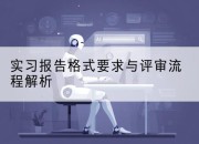 实习报告格式要求与评审流程解析