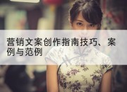 营销文案创作指南技巧、案例与范例
