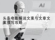 头条电影解说文案与文章文案撰写攻略