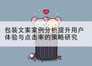 包装文案案例分析提升用户体验与点击率的策略研究