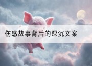 伤感故事背后的深沉文案