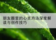 朋友圈里的心灵鸡汤深度解读与创作技巧