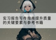 实习报告写作指南提升质量的关键要素与参考书籍